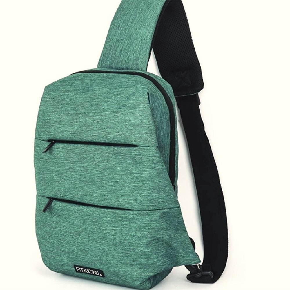 Fitkicks Teal One Shoulder Sling Mini Backpack